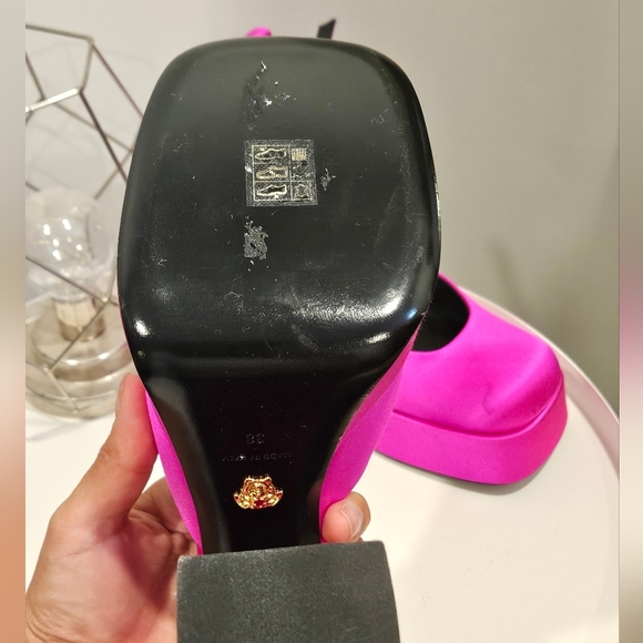 Versace Pink Platform Heels Authentic and New - Picture 13 of 13